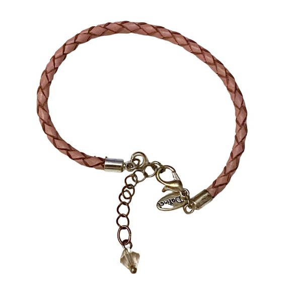 DaVinci Jewelry Davinci Pink Woven Leather Charm Bracelet Poshmark